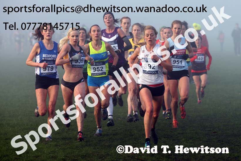 Senior and under-23 women, European Cross Country Trials, Sefton Park, Liverpool. Photo: David T. Hewitson/Sports for All Pics
